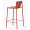Полубарный уличный стул Pedrali Tribeca 3667/RO400E Красный-3-thumb