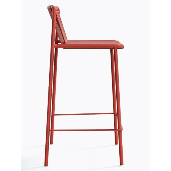 Полубарный уличный стул Pedrali Tribeca 3667/RO400E Красный-2