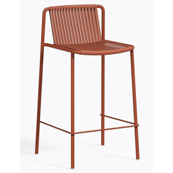 Напівбарний вуличний стілець Pedrali Tribeca 3667/TEE Теракотовий-0