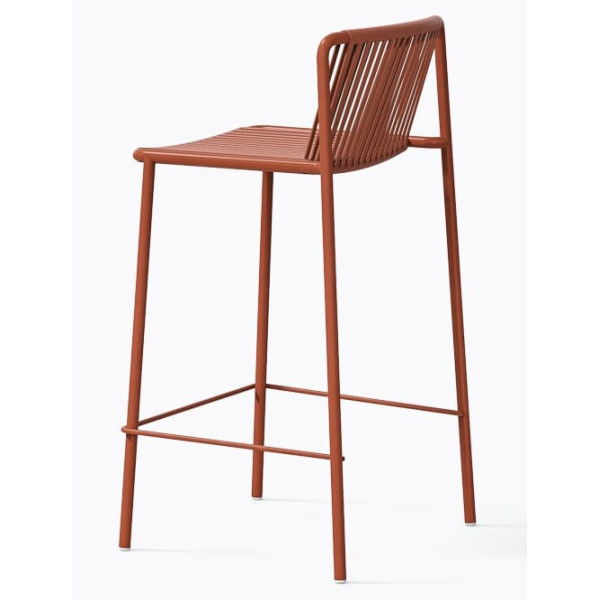 Напівбарний вуличний стілець Pedrali Tribeca 3667/TEE Теракотовий-3