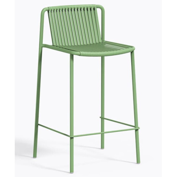 Полубарный уличный стул Pedrali Tribeca 3667/VE100E Зеленый-0