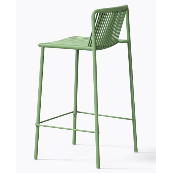 Полубарный уличный стул Pedrali Tribeca 3667/VE100E Зеленый-3