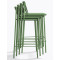 Полубарный уличный стул Pedrali Tribeca 3667/VE100E Зеленый-6-thumb