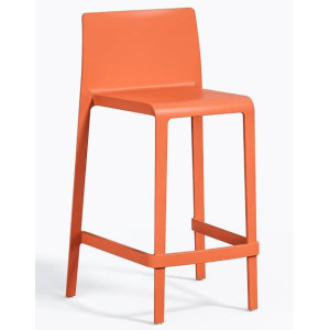 Полубарный уличный стул Pedrali Volt 677/AR Оранжевый