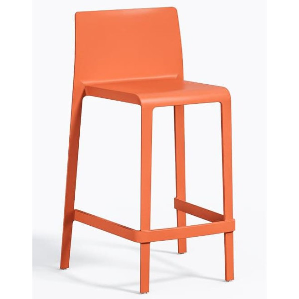Напівбарний вуличний стілець Pedrali Volt 677/AR Помаранчевий-0