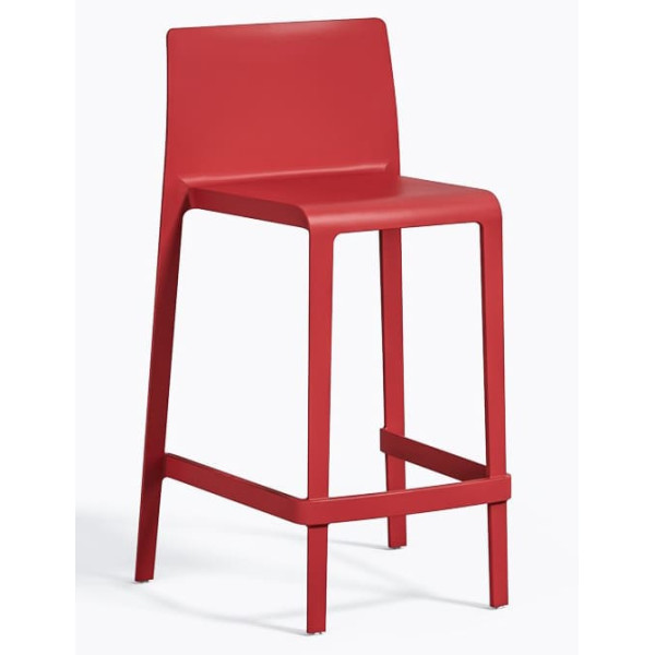 Напівбарний вуличний стілець Pedrali Volt 677/RO Червоний-0