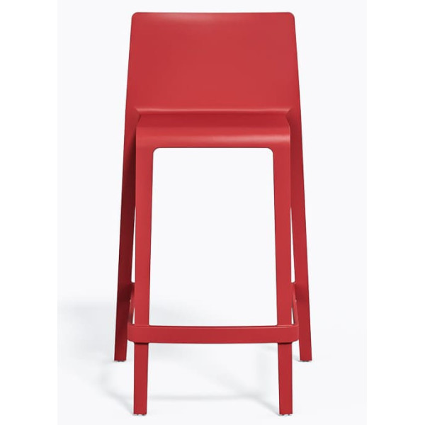 Напівбарний вуличний стілець Pedrali Volt 677/RO Червоний-1