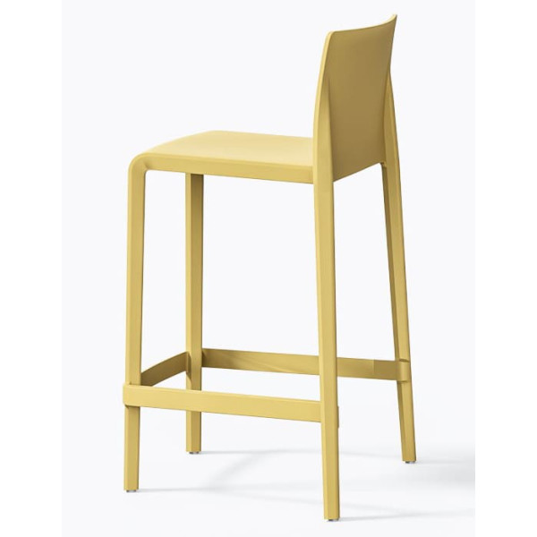 Напівбарний вуличний стілець Pedrali Volt 677/GI Жовтий-3