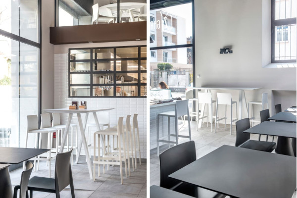 Полубарный уличный стул Pedrali Volt 677/BI Белый-6