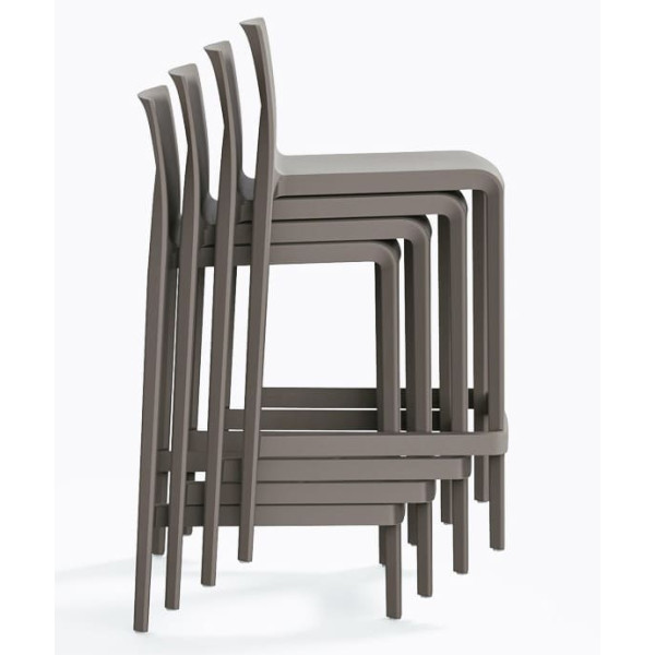 Напівбарний вуличний стілець Pedrali Volt 677/BE Сірий-5