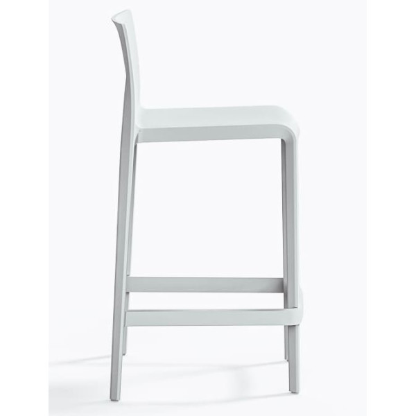 Полубарный уличный стул Pedrali Volt 677/BI Белый-2