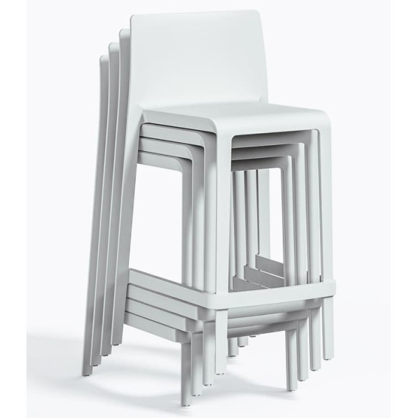 Полубарный уличный стул Pedrali Volt 677/BI Белый-4