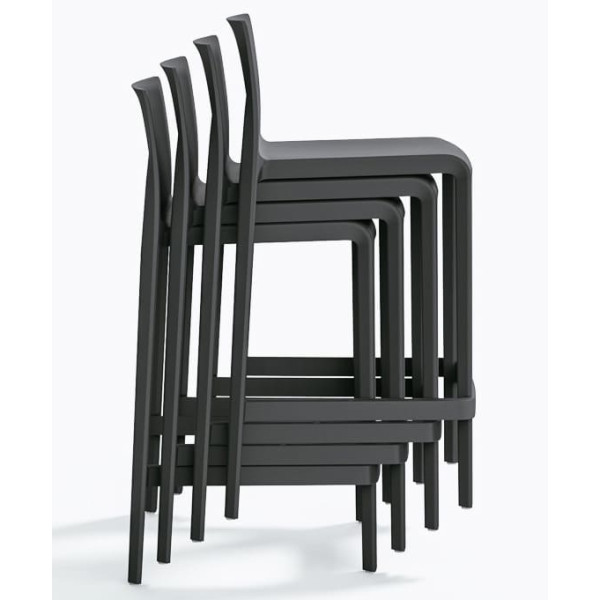 Напівбарний вуличний стілець Pedrali Volt 677/GA Сірий-6