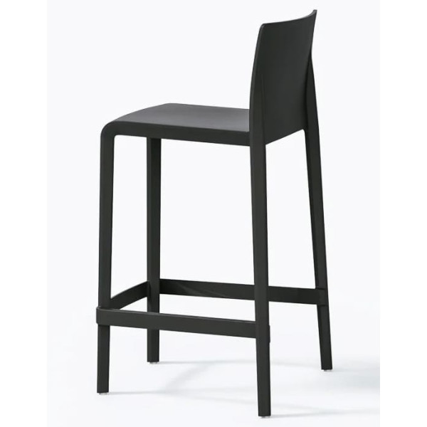 Напівбарний вуличний стілець Pedrali Volt 677/NE Чорний-3