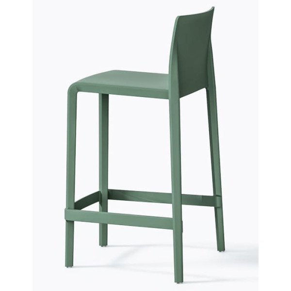 Полубарный уличный стул Pedrali Volt 677/VE Зеленый-3