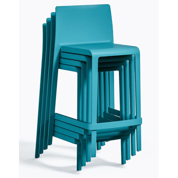Полубарный уличный стул Pedrali Volt 677/BL Синий-3