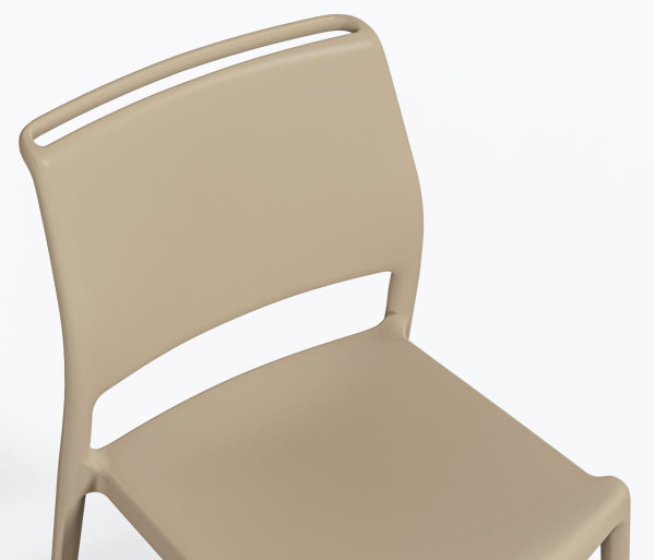 Пластиковий стілець Pedrali Ara 310/SA Бежевий-4
