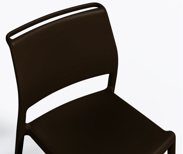 Пластиковый стул Pedrali Ara 310/MA2 Коричневый-4