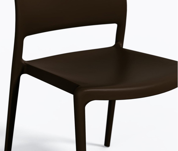 Пластиковый стул Pedrali Ara 310/MA2 Коричневый-5