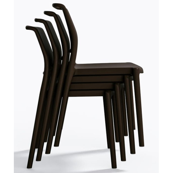 Пластиковый стул Pedrali Ara 310/MA2 Коричневый-7