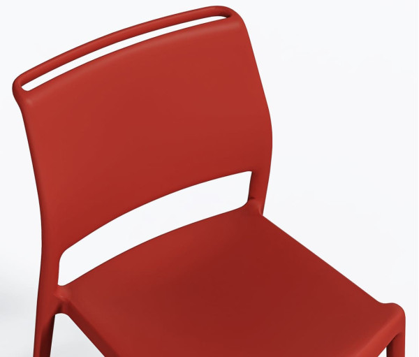 Пластиковый стул Pedrali Ara 310/RO Красный-4