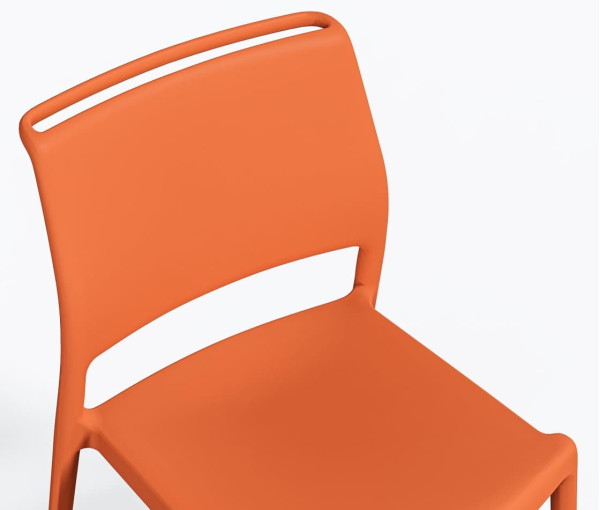 Пластиковый стул Pedrali Ara 310/AR Оранжевый-4