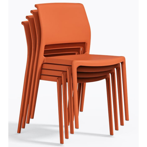 Пластиковый стул Pedrali Ara 310/AR Оранжевый-6