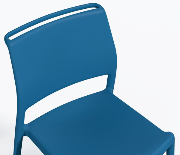Пластиковый стул Pedrali Ara 310/BL Синий-4