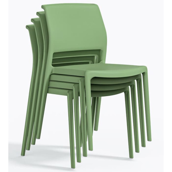 Пластиковый стул Pedrali Ara 310/VS Зеленый-7