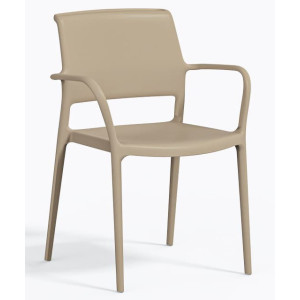Пластиковий стілець Pedrali Ara 315/SA Бежевий