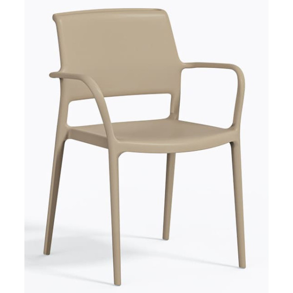Пластиковый стул Pedrali Ara 315/SA Бежевый-0