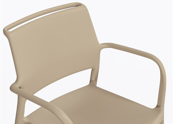 Пластиковый стул Pedrali Ara 315/SA Бежевый-5