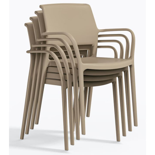 Пластиковый стул Pedrali Ara 315/SA Бежевый-6