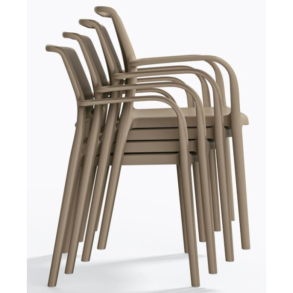 Пластиковый стул Pedrali Ara 315/SA Бежевый-7