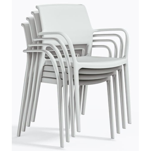 Пластиковый стул Pedrali Ara 315/BI Белый-6