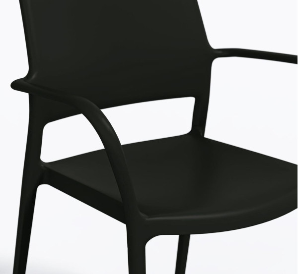 Пластиковый стул Pedrali Ara 315/NE Черный-4