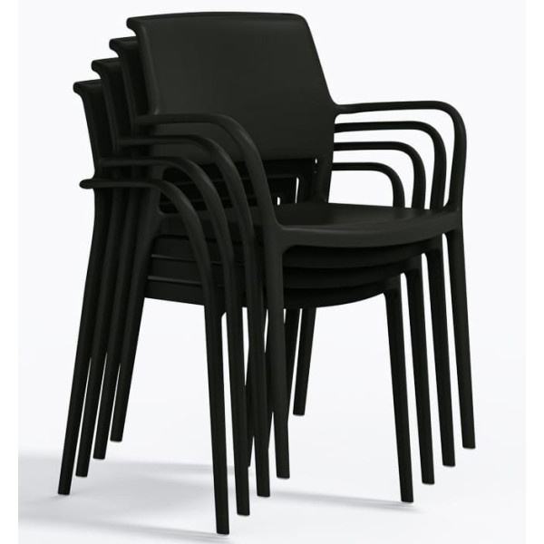 Пластиковый стул Pedrali Ara 315/NE Черный-6