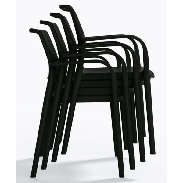 Пластиковый стул Pedrali Ara 315/NE Черный-7