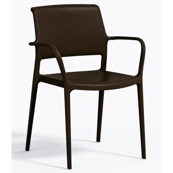 Пластиковый стул Pedrali Ara 315/MA2 Коричневый-0