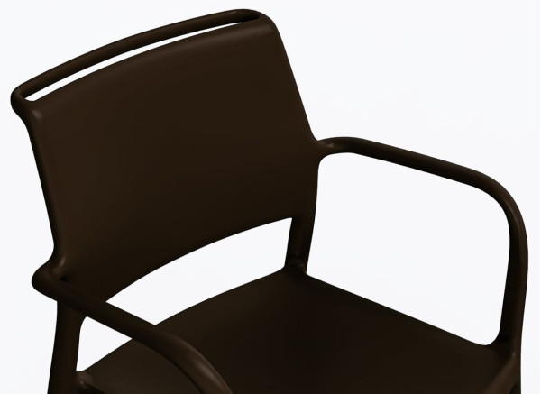 Пластиковый стул Pedrali Ara 315/MA2 Коричневый-5