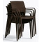 Пластиковый стул Pedrali Ara 315/MA2 Коричневый-6-thumb