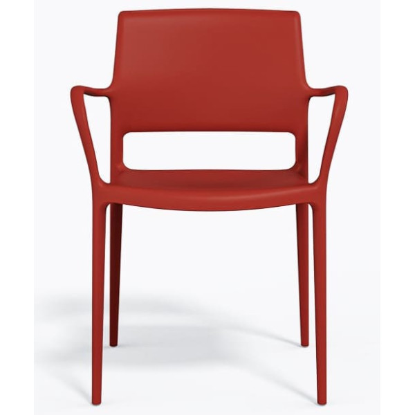 Пластиковий стілець Pedrali Ara 315/RO Червоний-1