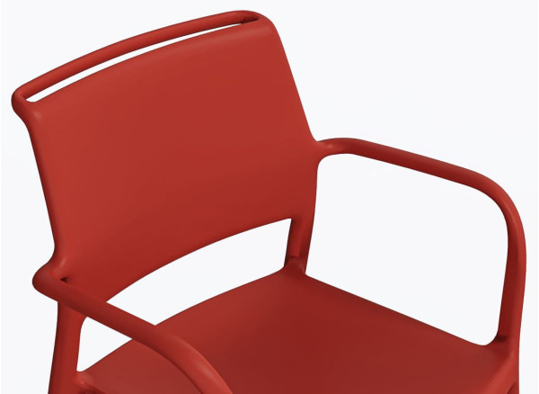 Пластиковий стілець Pedrali Ara 315/RO Червоний-5