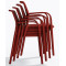 Пластиковий стілець Pedrali Ara 315/RO Червоний-7-thumb