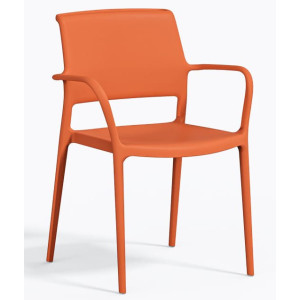 Пластиковий стілець Pedrali Ara 315/AR Помаранчевий