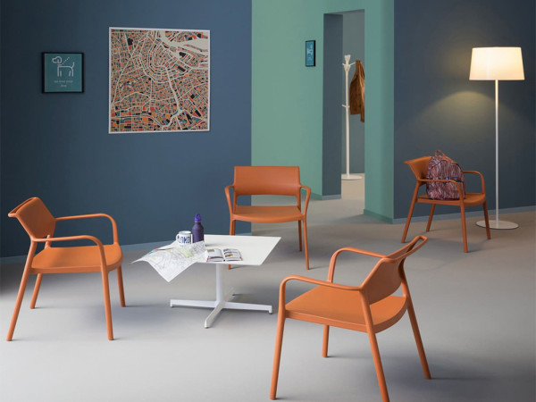 Пластиковый стул Pedrali Ara 315/AR Оранжевый-8