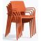 Пластиковый стул Pedrali Ara 315/AR Оранжевый-6-thumb