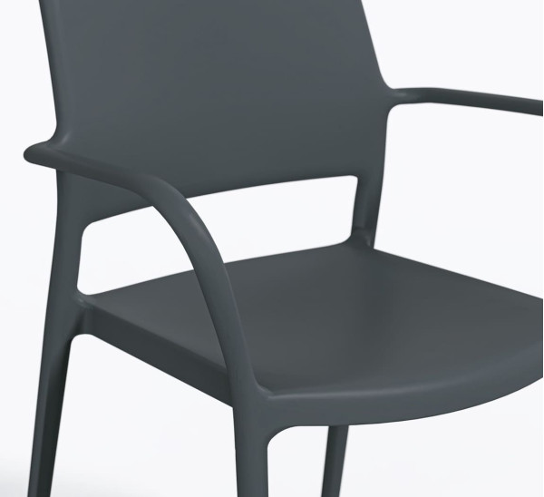 Пластиковый стул Pedrali Ara 315/GA Серый-4