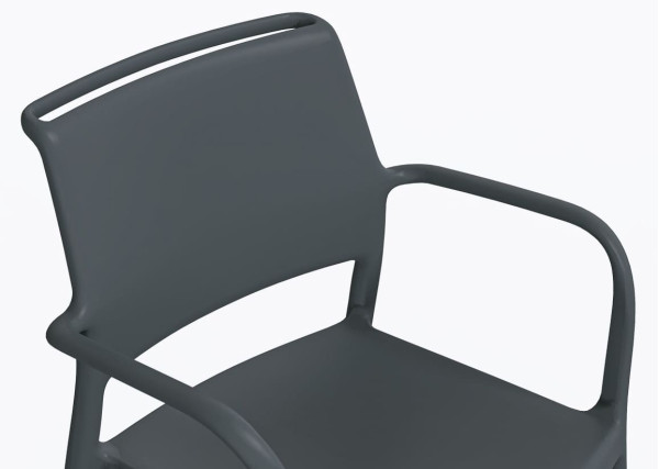 Пластиковый стул Pedrali Ara 315/GA Серый-5