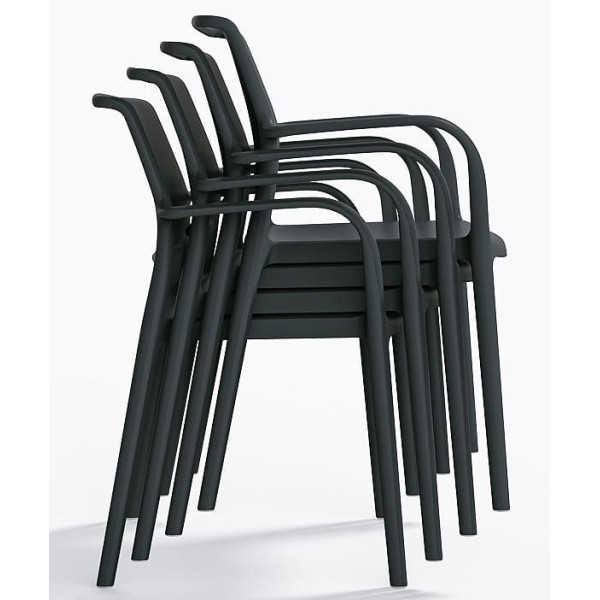 Пластиковый стул Pedrali Ara 315/GA Серый-7